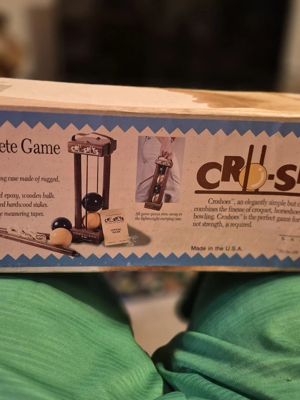 Vintage Cro-Shoes Lawn And Beach Game Complete Box Damaged